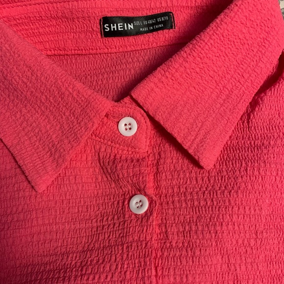 SHEIN Women’s button down shirt - Pink - Picture 3 of 4